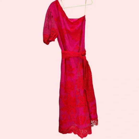 Farm Rio Guipuire Bicolor Maxi Dress, L - Picture 4 of 9